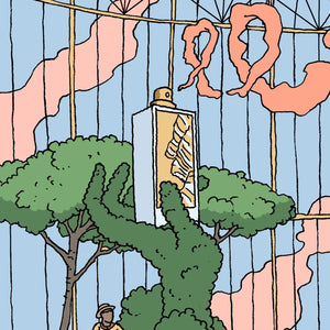 Rectangular perfume bottle.